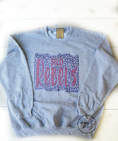 Silo Rebels faux glitter leopard sweatshirt
