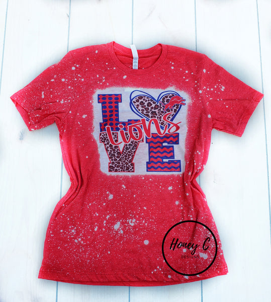 Lions love w/leopard *red*