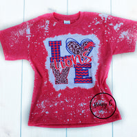 Lions Love w/leopard Toddler *red*