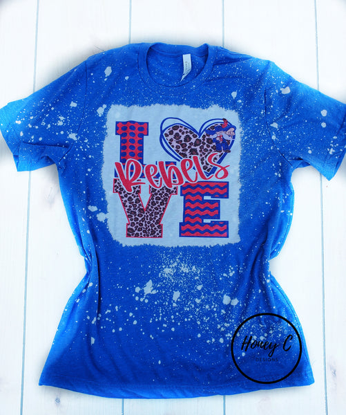 Rebels Love w/leopard*blue*