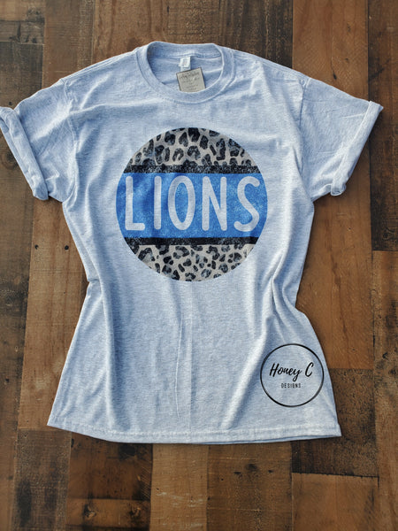 Lions leopard circle (ash)