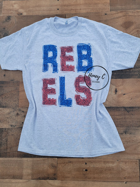 Rebels faux glitter